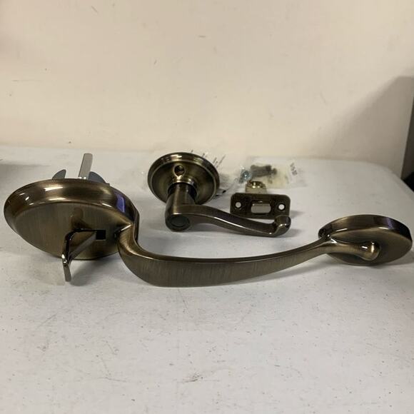 SCHLAGE Plymouth Front Entry Handle Flair Right-Handed Interior Lever - Picture 1 of 6